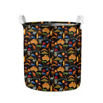 Australia Symbols Pattern Print Collapsible Laundry Basket
