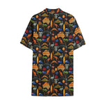 Australia Symbols Pattern Print Cotton Hawaiian Shirt
