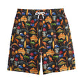 Australia Symbols Pattern Print Cotton Shorts