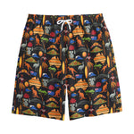 Australia Symbols Pattern Print Cotton Shorts