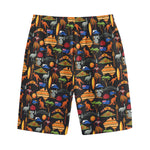 Australia Symbols Pattern Print Cotton Shorts