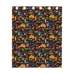 Australia Symbols Pattern Print Curtain