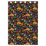 Australia Symbols Pattern Print Curtain