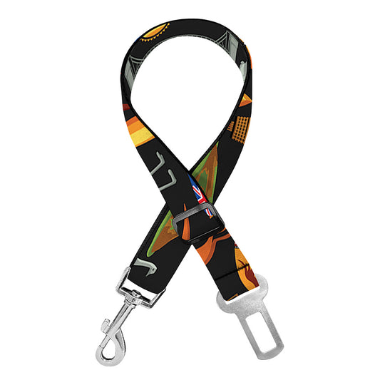Australia Symbols Pattern Print Dog Seat Belt