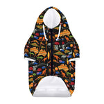 Australia Symbols Pattern Print Dog Zip Up Hoodie