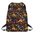 Australia Symbols Pattern Print Drawstring Backpack
