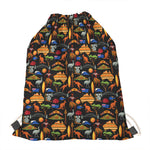 Australia Symbols Pattern Print Drawstring Bag