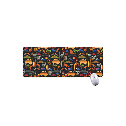 Australia Symbols Pattern Print Extended Mouse Pad