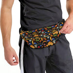 Australia Symbols Pattern Print Fanny Pack