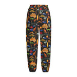 Australia Symbols Pattern Print Fleece Lined Knit Pants