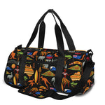 Australia Symbols Pattern Print Gym Bag