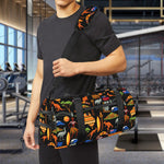 Australia Symbols Pattern Print Gym Bag