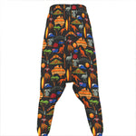 Australia Symbols Pattern Print Hammer Pants