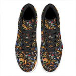 Australia Symbols Pattern Print High Top Leather Sneakers