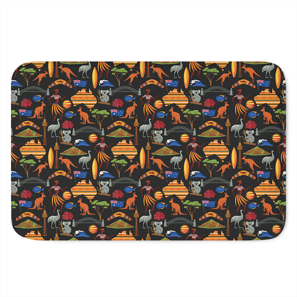 Australia Symbols Pattern Print Indoor Door Mat