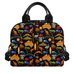 Australia Symbols Pattern Print Insulated Lunch Bag