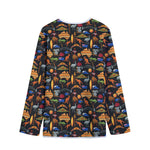 Australia Symbols Pattern Print Long Sleeve Short Coat