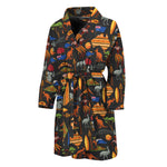 Australia Symbols Pattern Print Men's Bathrobe
