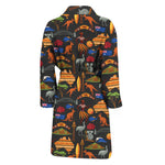Australia Symbols Pattern Print Men's Bathrobe