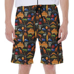 Australia Symbols Pattern Print Men's Beach Shorts