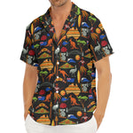 Australia Symbols Pattern Print Men's Deep V-Neck Shirt