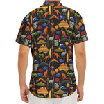 Australia Symbols Pattern Print Men's Deep V-Neck Shirt