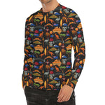 Australia Symbols Pattern Print Men's Long Sleeve Rash Guard