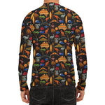 Australia Symbols Pattern Print Men's Long Sleeve Rash Guard