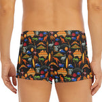 Australia Symbols Pattern Print Men's Short Boxer Briefs