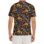 Australia Symbols Pattern Print Men's Short Sleeve Rash Guard