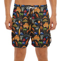 Australia Symbols Pattern Print Men's Split Running Shorts