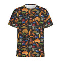 Australia Symbols Pattern Print Men's Athletic T-Shirt