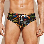 Australia Symbols Pattern Print Men's Swim Briefs
