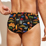 Australia Symbols Pattern Print Men's Swim Briefs