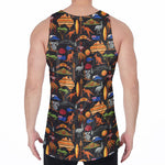 Australia Symbols Pattern Print Men's Velvet Tank Top