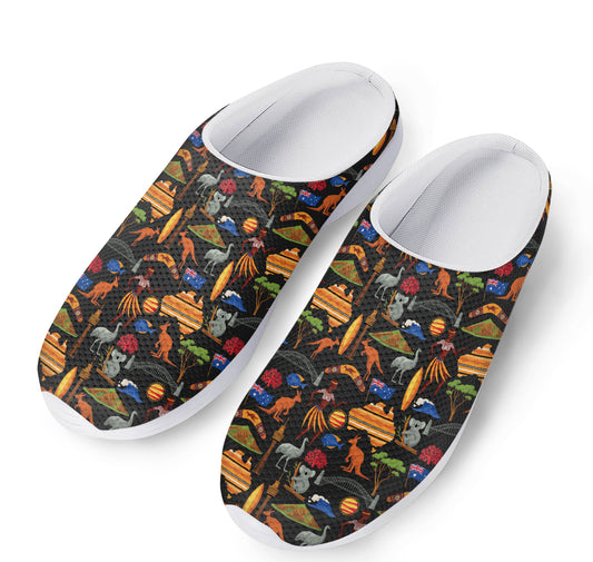 Australia Symbols Pattern Print Mesh Casual Shoes