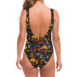 Australia Symbols Pattern Print One Piece Swimsuit