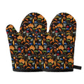 Australia Symbols Pattern Print Oven Mitts