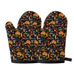 Australia Symbols Pattern Print Oven Mitts