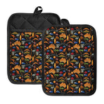Australia Symbols Pattern Print Pot Holders With Pocket