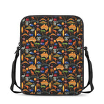 Australia Symbols Pattern Print Rectangular Crossbody Bag