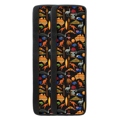 Australia Symbols Pattern Print Refrigerator Handle Covers