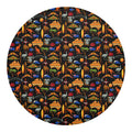 Australia Symbols Pattern Print Round Blanket