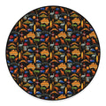 Australia Symbols Pattern Print Round Floor Mat