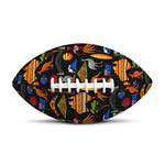 Australia Symbols Pattern Print Rugby Ball