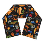 Australia Symbols Pattern Print Scarf