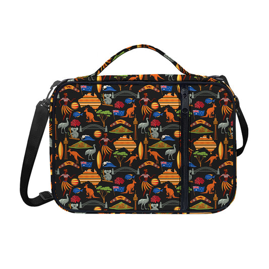 Australia Symbols Pattern Print Shoulder Strap Bible Bag