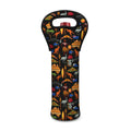 Australia Symbols Pattern Print Single Neoprene Wine Tote