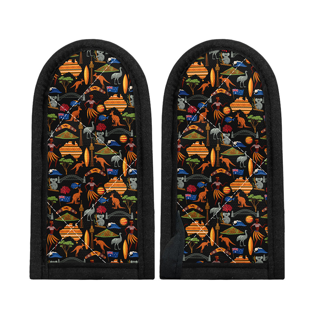 Australia Symbols Pattern Print Skillet Handle Cover