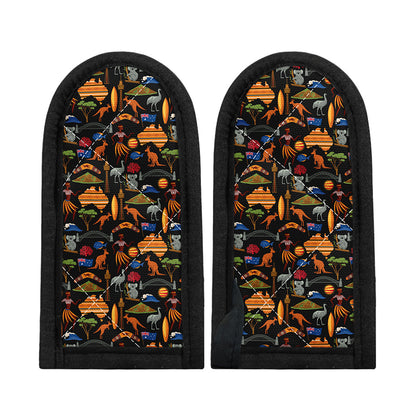 Australia Symbols Pattern Print Skillet Handle Cover